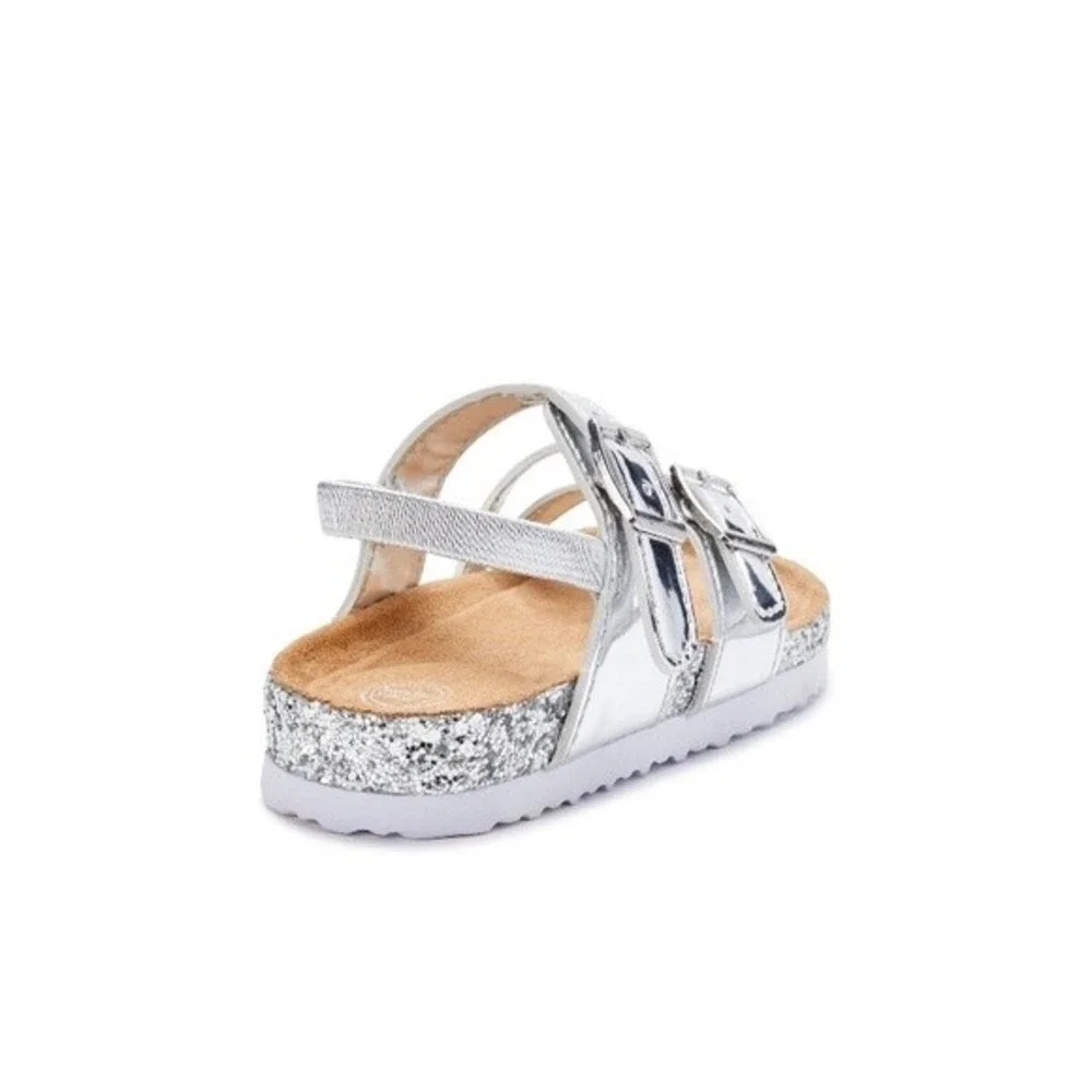 Wonder Nation Metallic toddler Girl sandal Sz 7