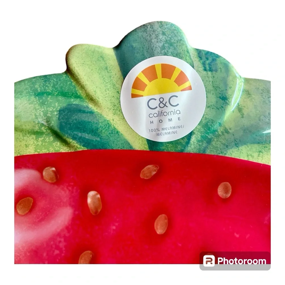 C&C Californiana Strawberries Tray Melamine Dishwasher Safe