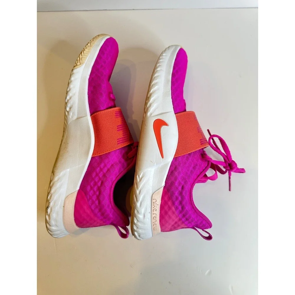 Nike Renew Running Shoes Pink Orange Women Size 8‎ Athletic Sneakers AR4543-603
