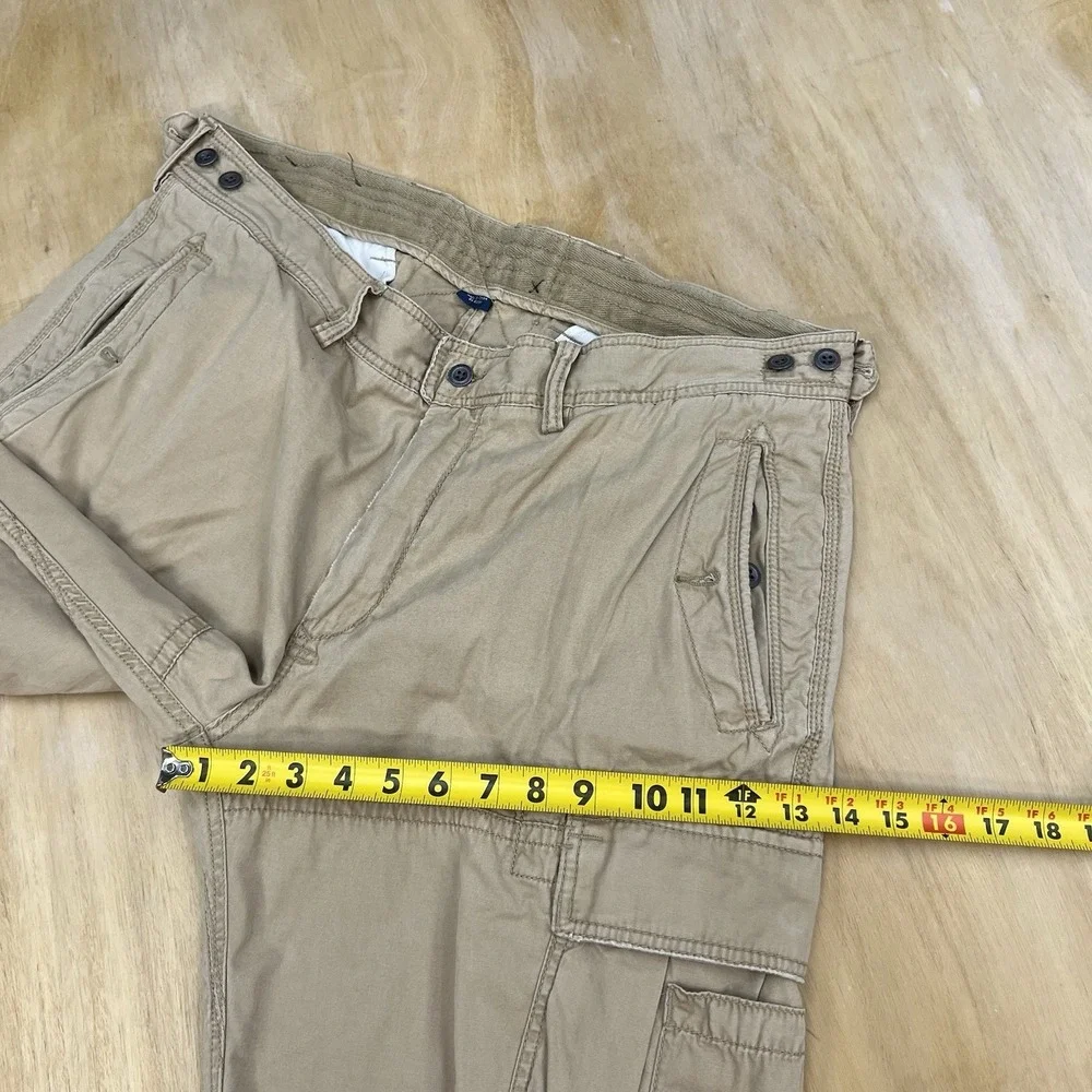 Vintage Polo Ralph Lauren Cargo Pants Mens 38x30 Relaxed Fit Khaki