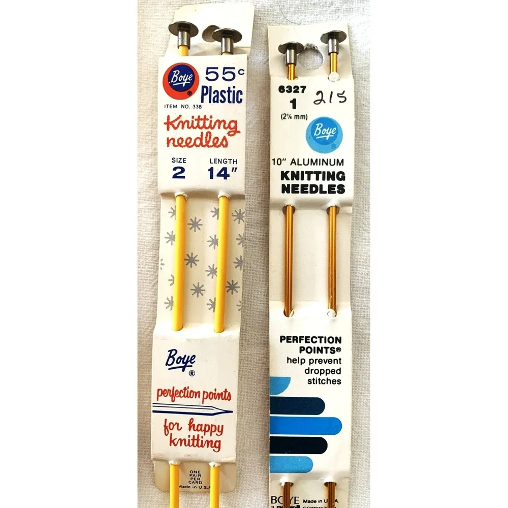 Estate Lot - Hand Knitting Supplies Circular & Straight Needles and More in Pkgs