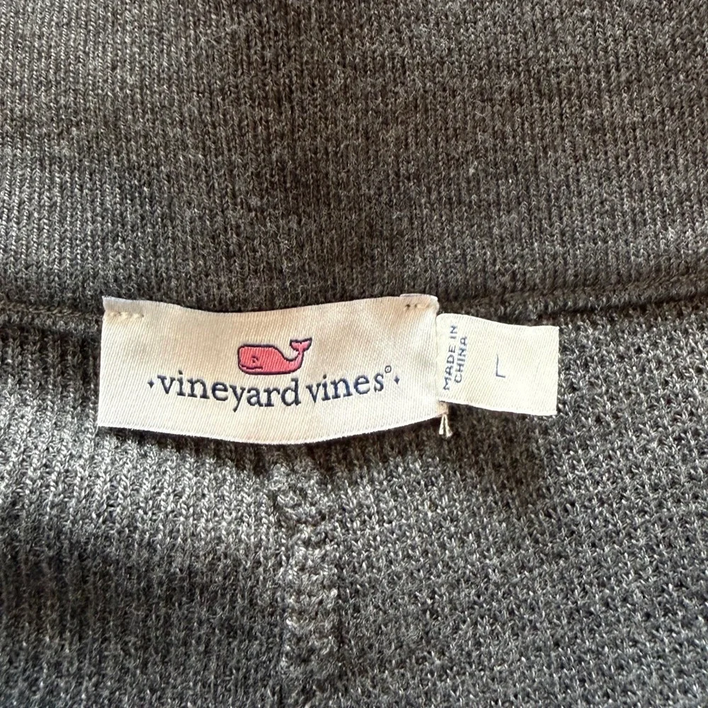 Vineyard‎ Vines Mens Large Gray Wool Blend Waffle Knit Wide Leg Lounge Pants
