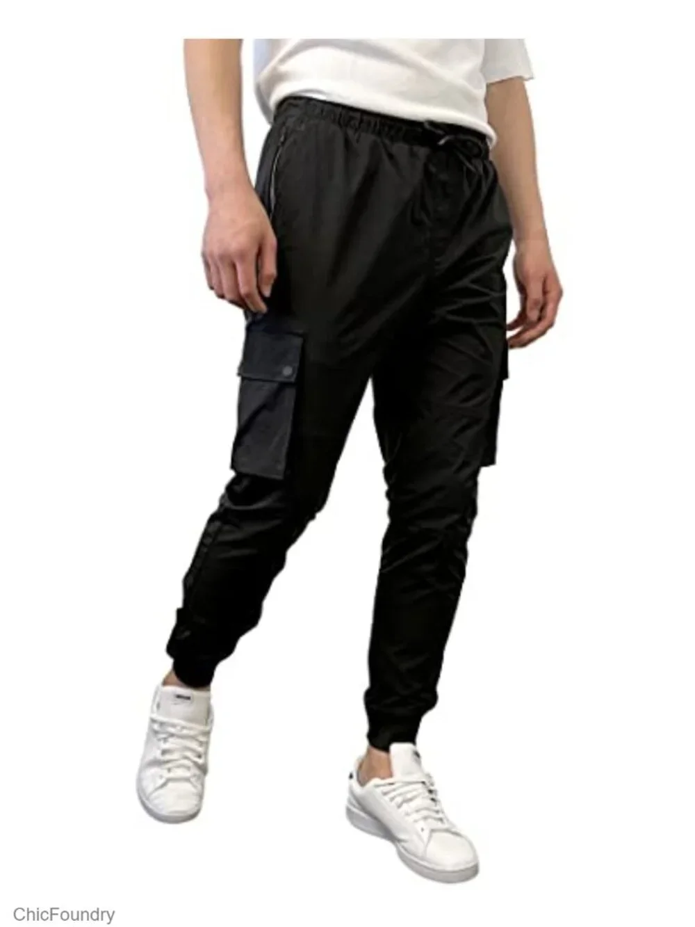 Lightweight Quick Dry Cargo Jogger Pants - Drawstring, 6 Pockets