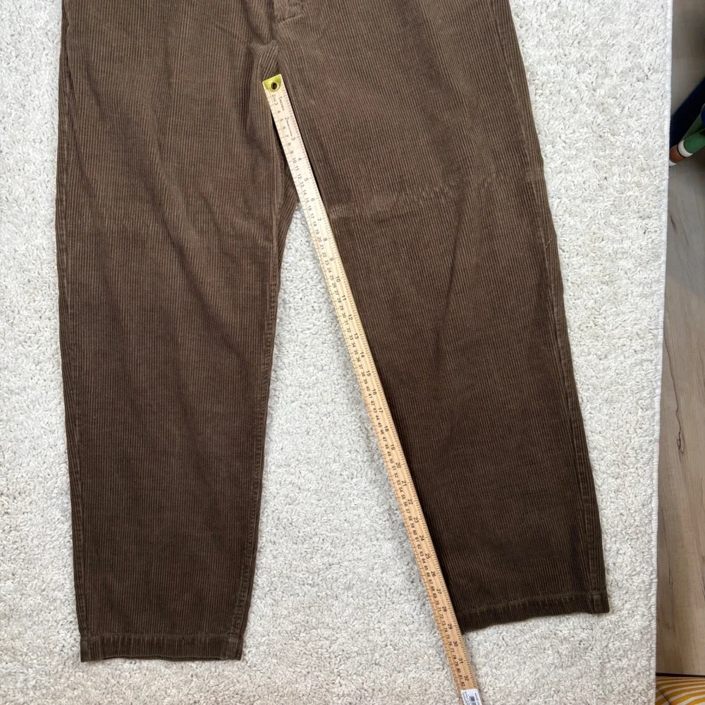M GORDON Mens Brown Corduroy‎ Pants Size 38x32 Straight Fit Casual Trousers