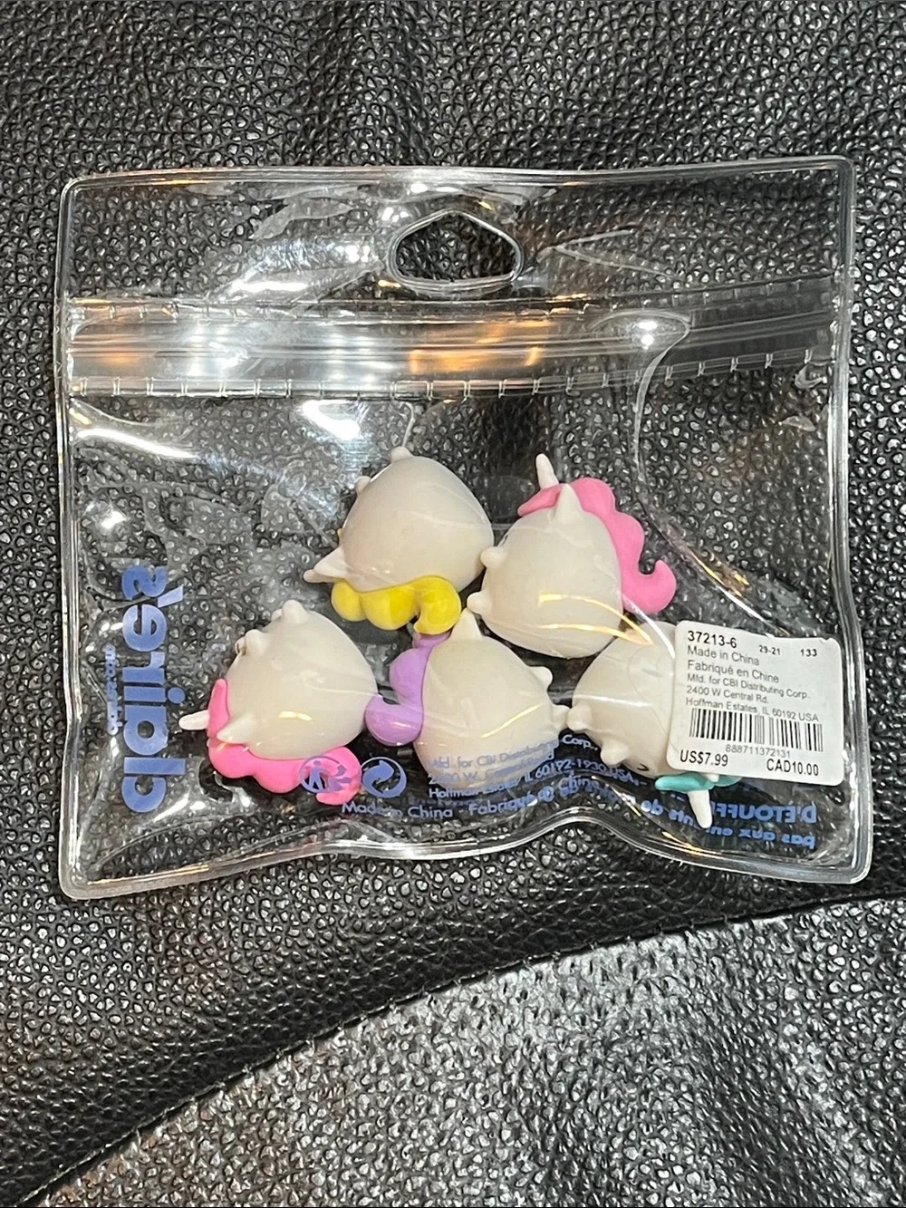 Claire’s NWT Unicorn Novelty Eraser Set | 5 Cute Mini Erasers