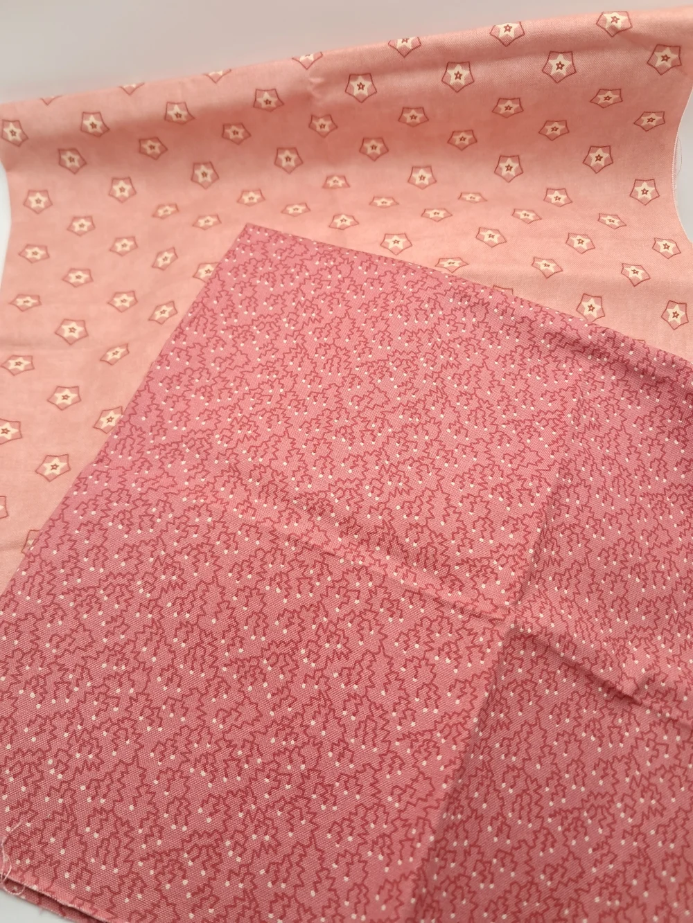Bundle of Cotton Fabrics Floral & Leaf Prints Pink Yellow Sewing Quilting Crafts