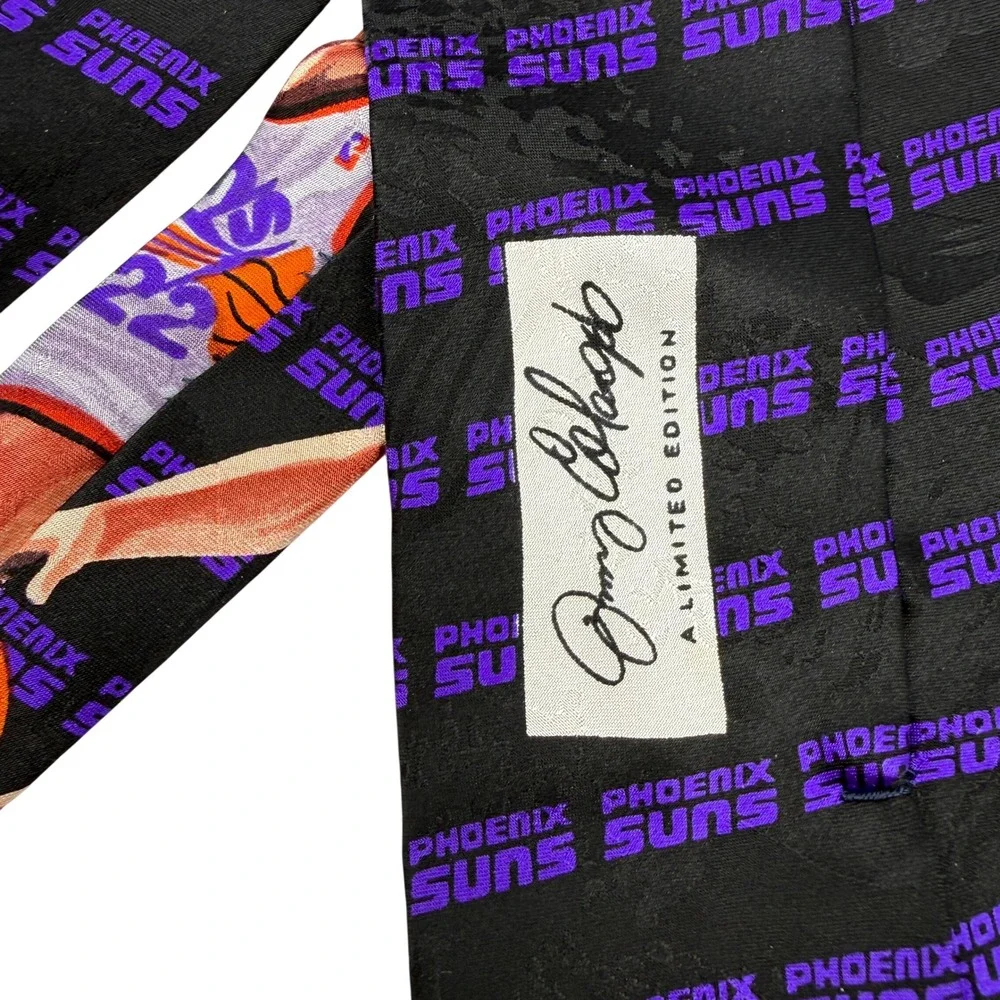 WIN LOSE‎ or TIE Jerry Colangelo Phoenix Suns Mens Silk Black Purple Danny Ainge