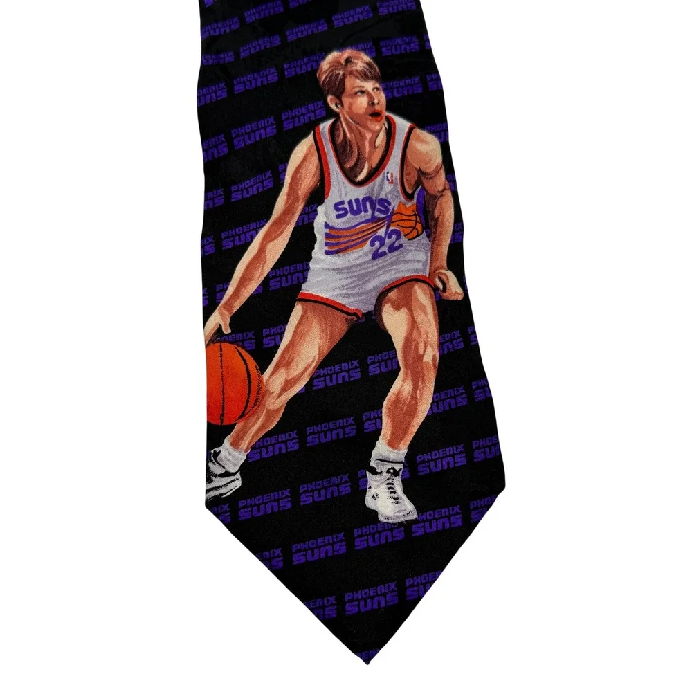 WIN LOSE‎ or TIE Jerry Colangelo Phoenix Suns Mens Silk Black Purple Danny Ainge