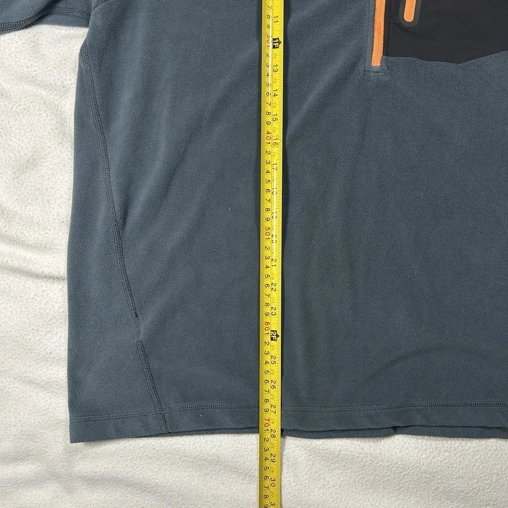 Eddie Bauer Pullover Mens XL Gray First Ascent Fleece Half Zip‎ Sweater Layer