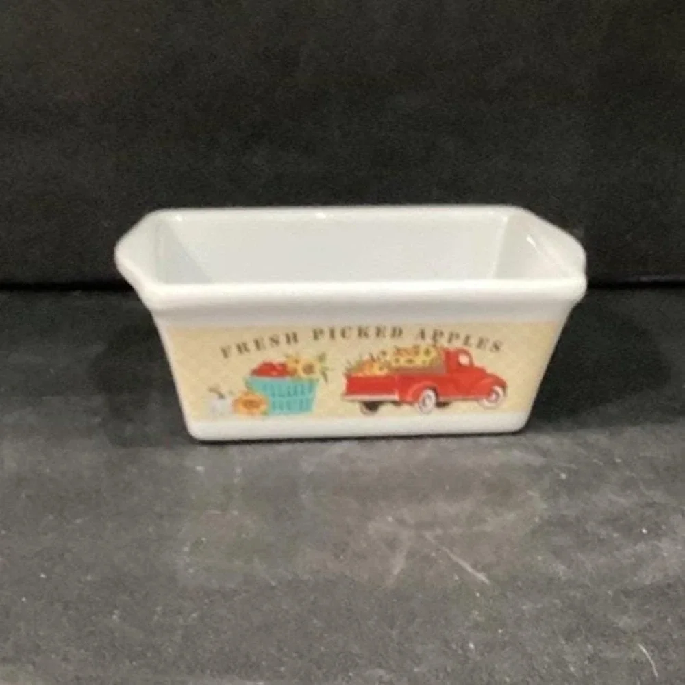 Royal Norfolk Small Loaf Pan, Vintage Farm Picked Apples‎ Design, Bakeware