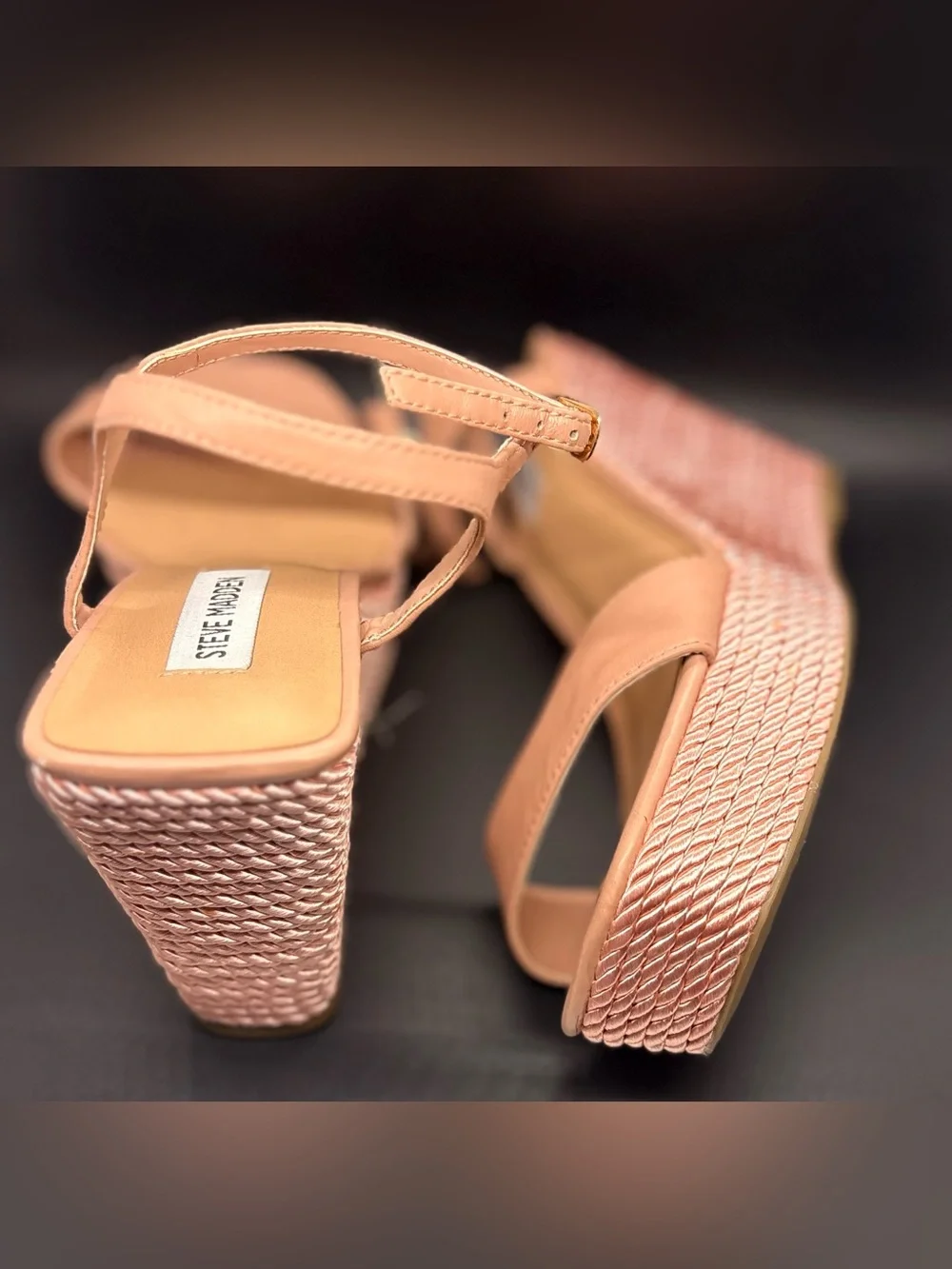 Steve Madden Blush Pink Platform Wedge Sandals