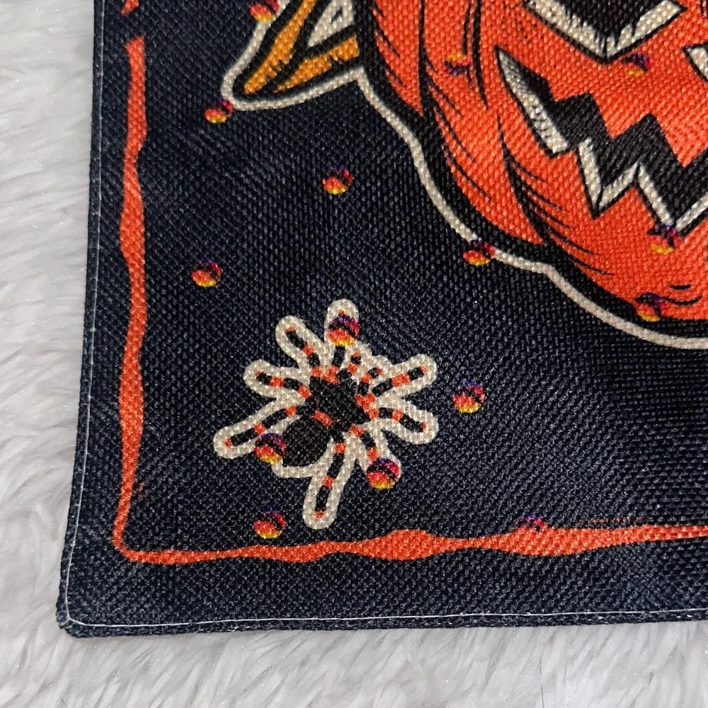 Halloween Trick or Treat Pumpkin Outdoor Tapestry Flag‎ Jack O’ Lantern Design