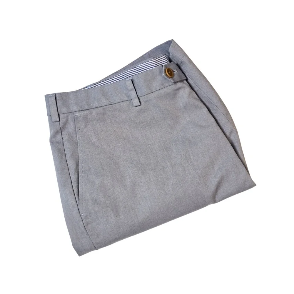 Brooks‎ Brothers 1818 Mens Blue Oxford Cloth Flat Front Shorts Size 39W New Golf