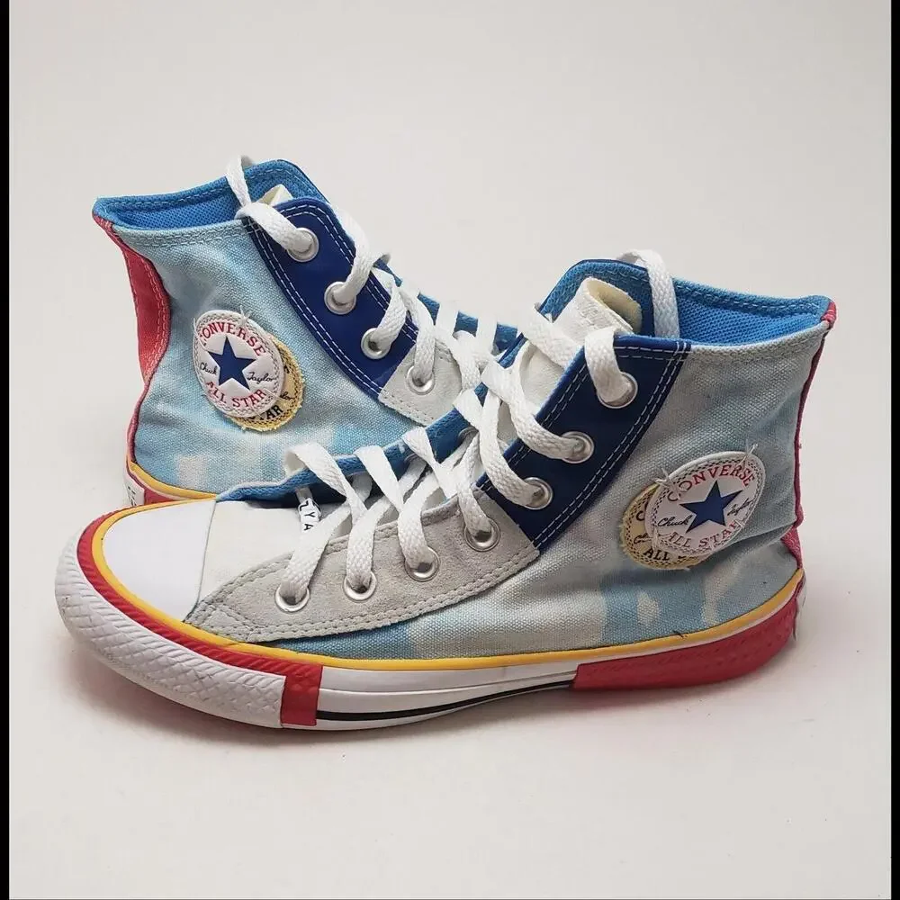 Unisex Converse Chuck Taylor All Star High Double Logo Shoes‎ 168266C Size 4M 6W