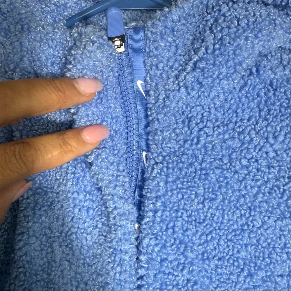 Nwt Nike Girls High-Pile Fleece Therma-FIT Training Jacket small‎ blue