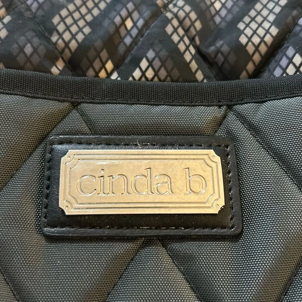 cinda b. Quilted Hipster Adjustable‎ Crossbody Bag. Python.