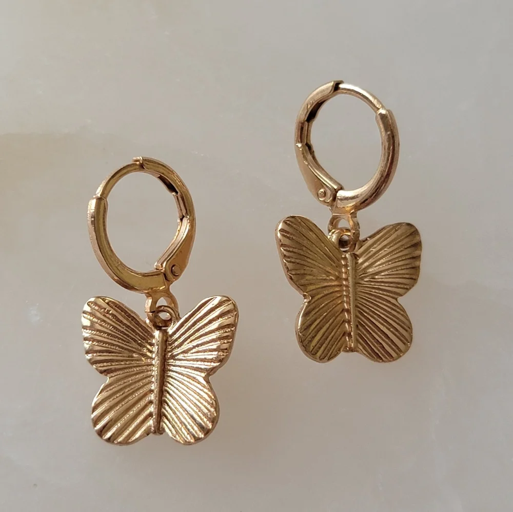 Butterfly Charm Earrings