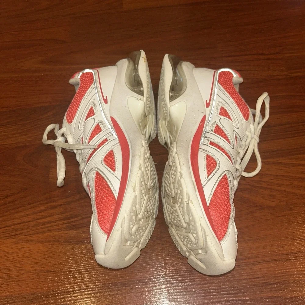 Michael Kors SG22L Womens‎ Red White Leather Mesh Chunky Sneakers Size 8M