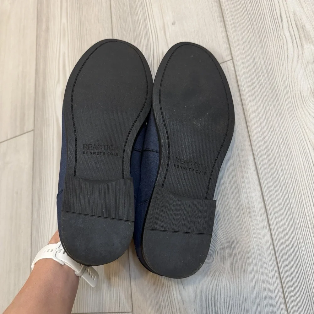 Kenneth Cole Reaction Estate 2.0 Belt Loafer Men's Navy Blue‎ Driving Style 10.5