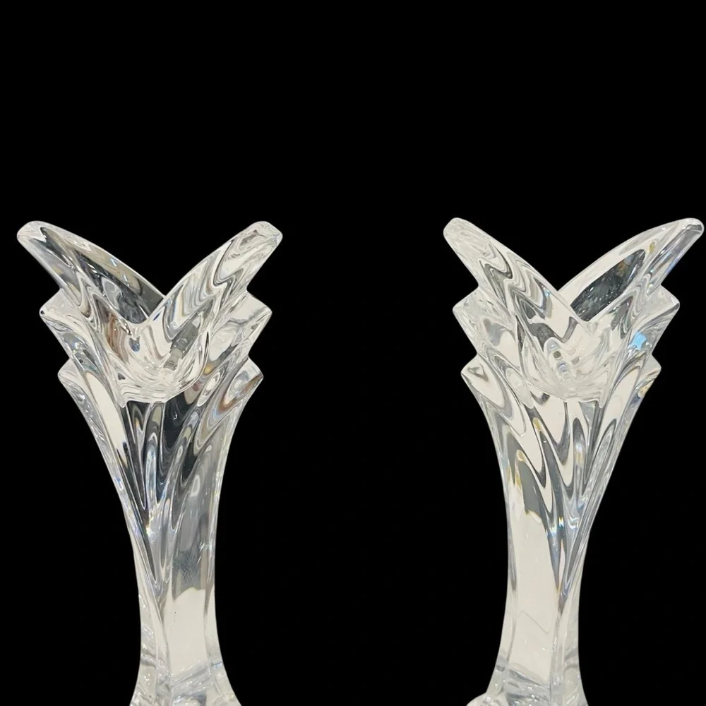 Mikasa crystal candleholders