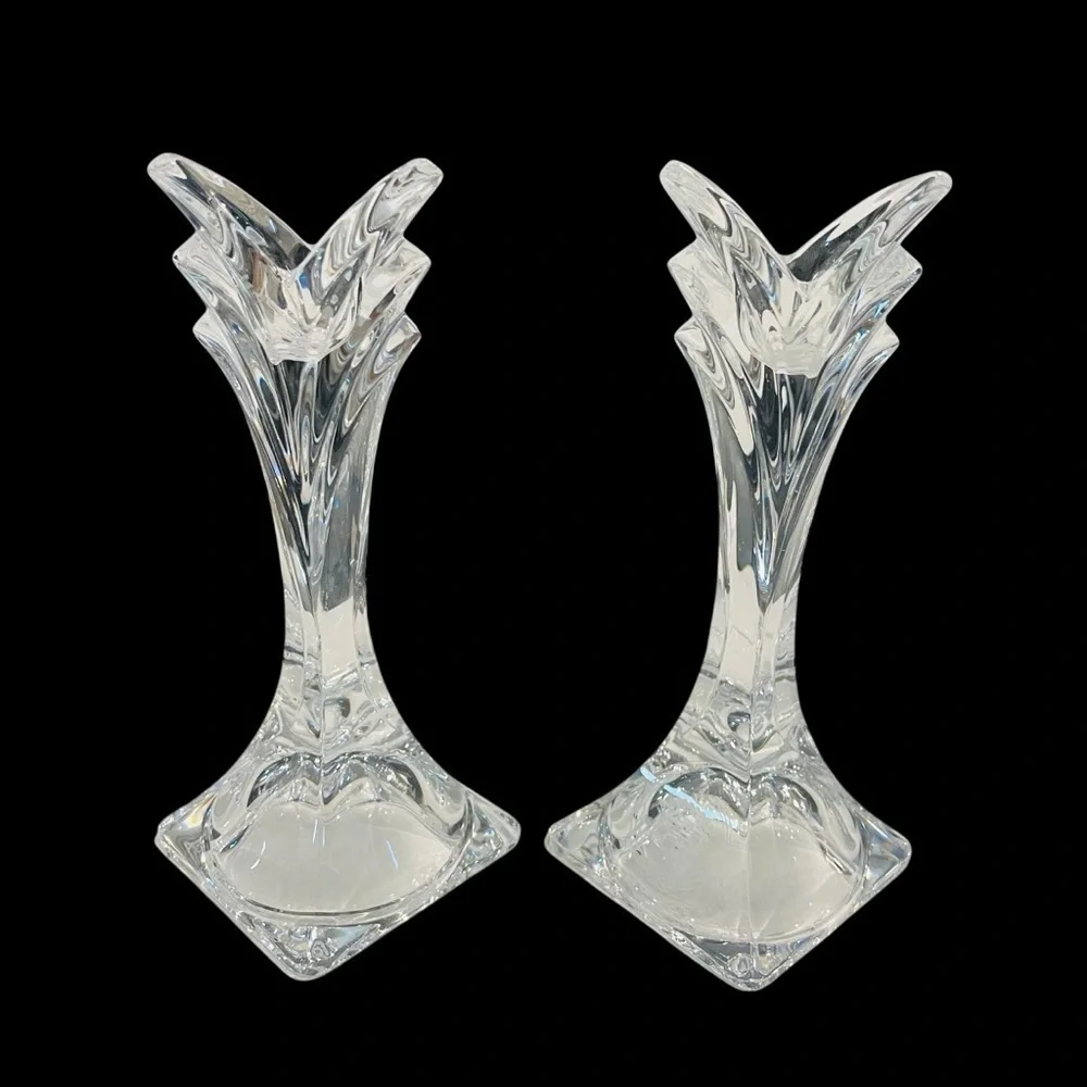 Mikasa crystal candleholders