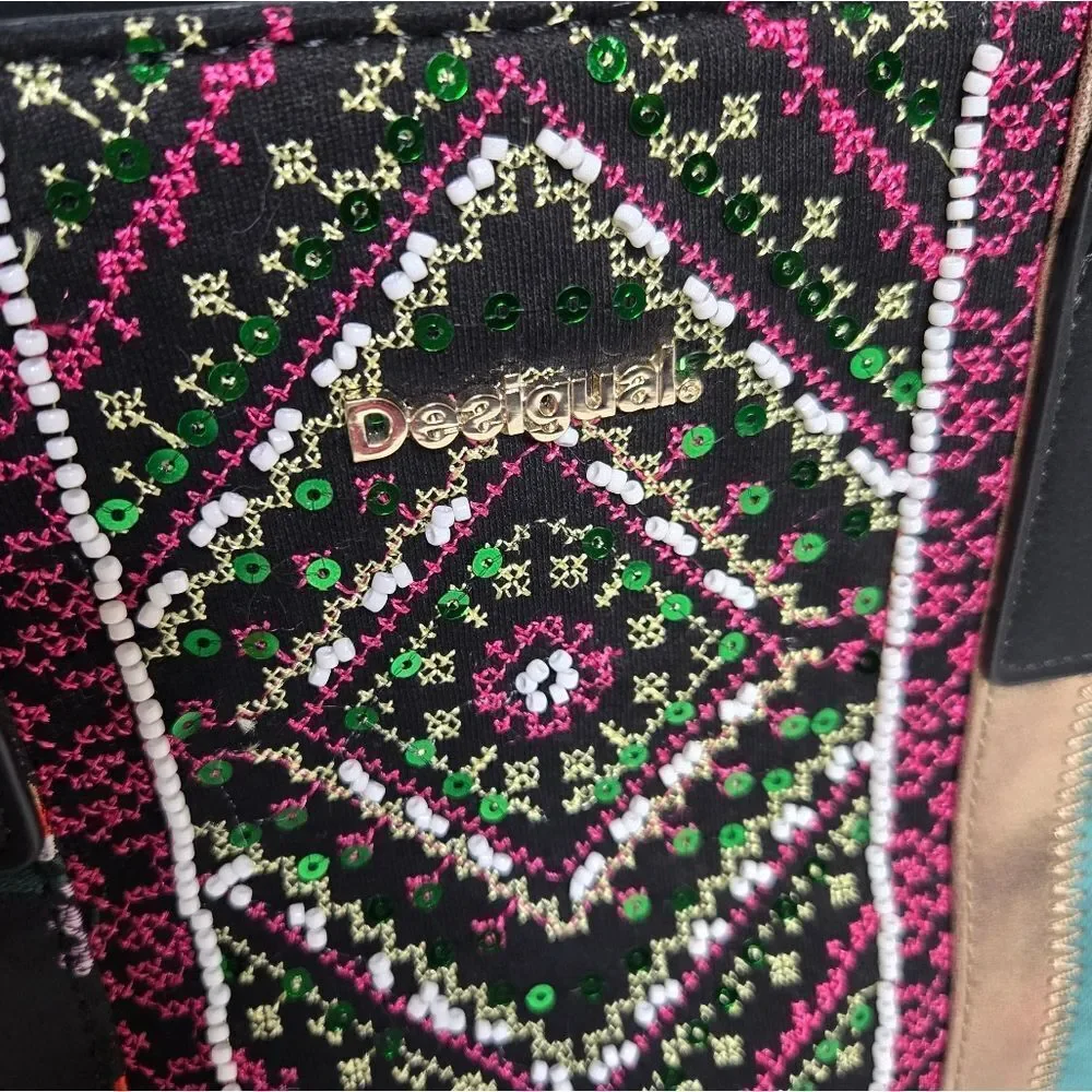 NEW Desigual Borsa Donna between Holbox mini tote cross‎ body purse