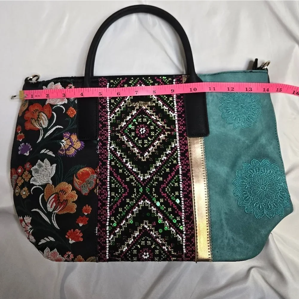 NEW Desigual Borsa Donna between Holbox mini tote cross‎ body purse