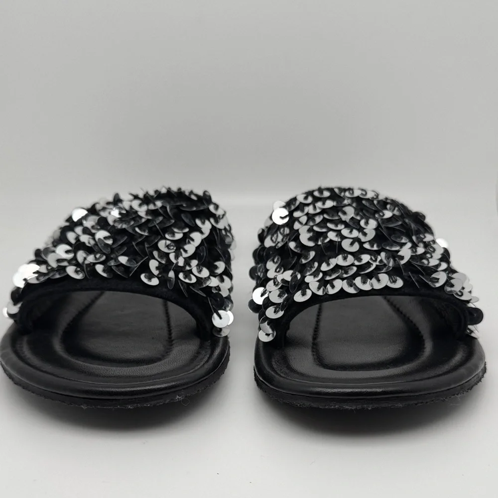 Free People Shipwreck Surf Slip on Embellished Slip-on Sandals Size 7.5 - NEW‎