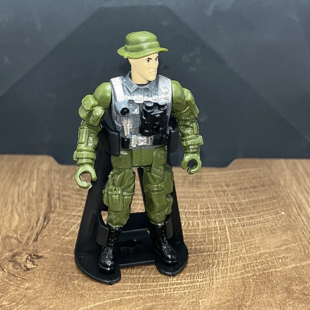 VTG Chap Mei Military‎ Soldier Action Figure With Stand 3.75