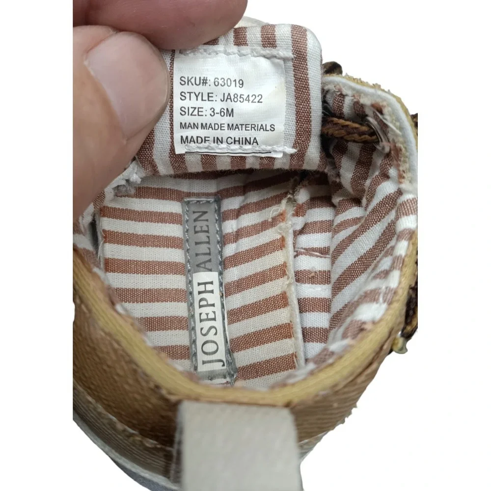 Joseph Allen Boat Shoes Infant‎ ~ Newborn 3-6 Months, pre-owned