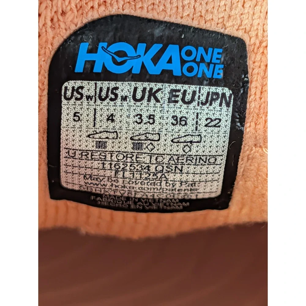 Hoka One One Restore TC Aerino Quartz Sunlit Aloe Recovery Slip On Womens 5 NWOB