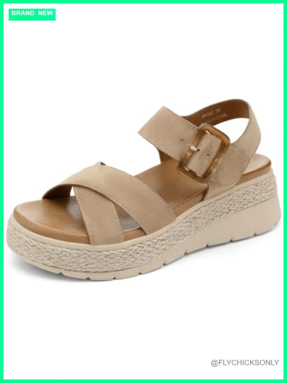 Low Wedge Espadrille Sandals with Arch Support and Cushion Insole