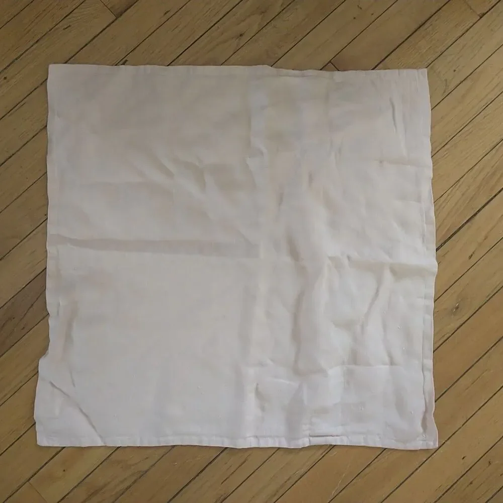 IKEA AINA Pillow Case Cushion Cover 100% Linen Pink Square 24x24