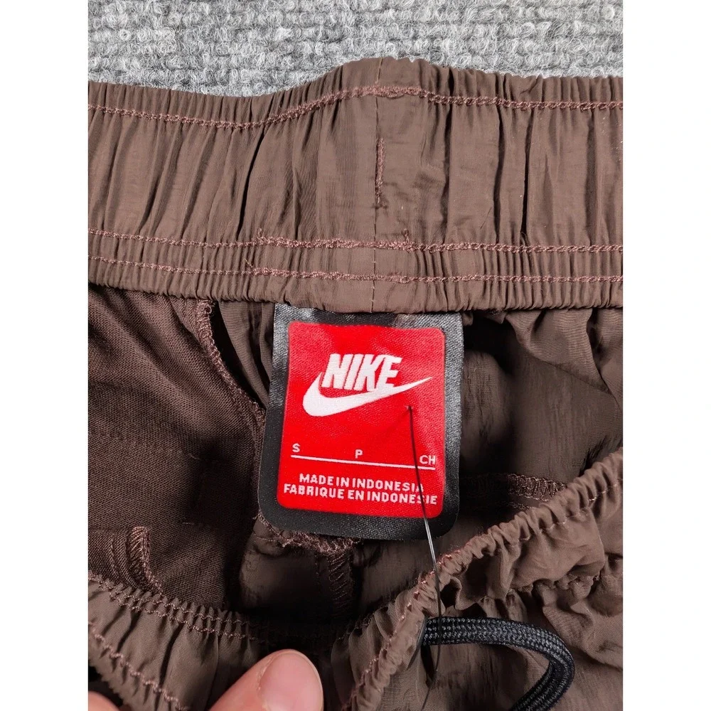 Nike Tech Mens Woven Taper Leg Pants sz Small‎ Brown Performance NWT