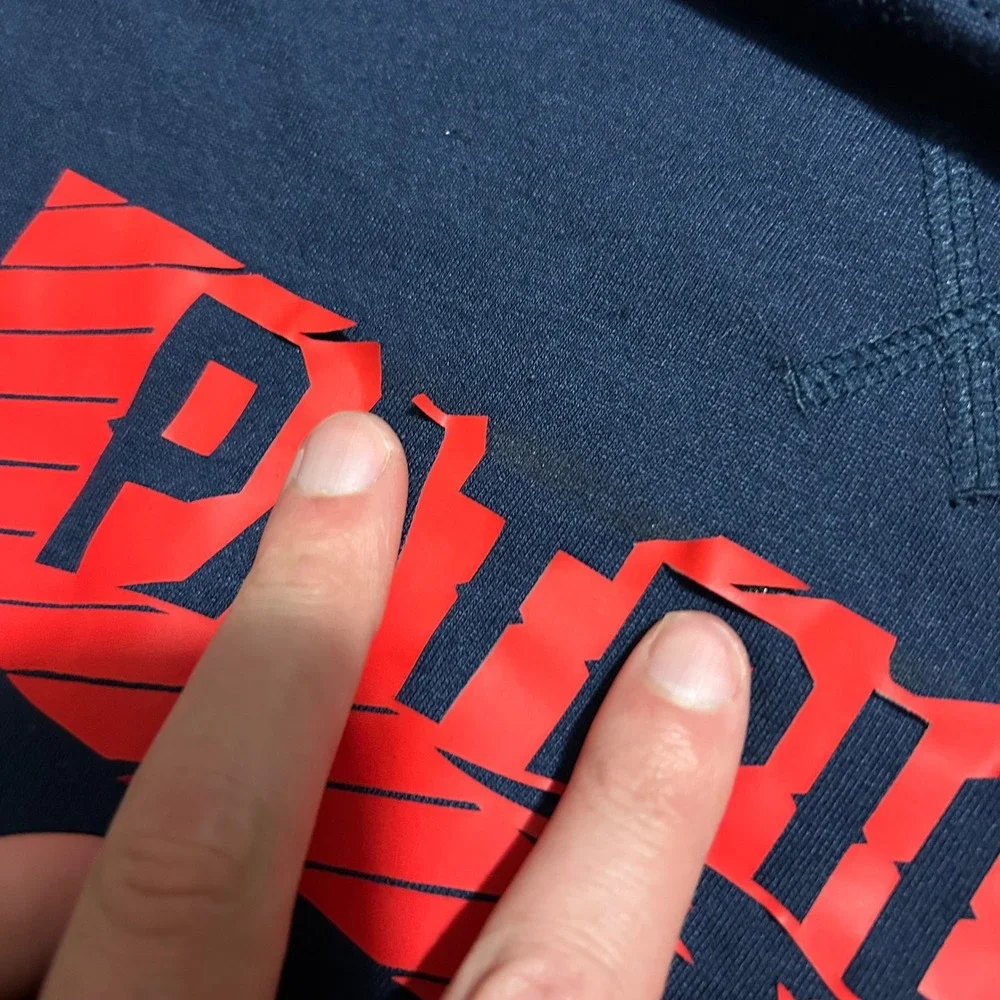 Nike New England‎ Patriots T-Shirt XL Navy Blue Dri-FIT Kyle Dugger Team Issue