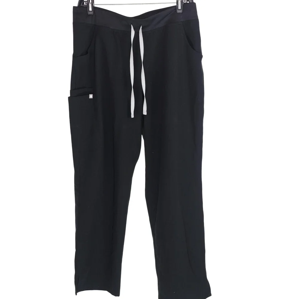 FIGS Pants Mens XXL Black Technical Collection HW Kade Cargo Scrublife Aesthetic