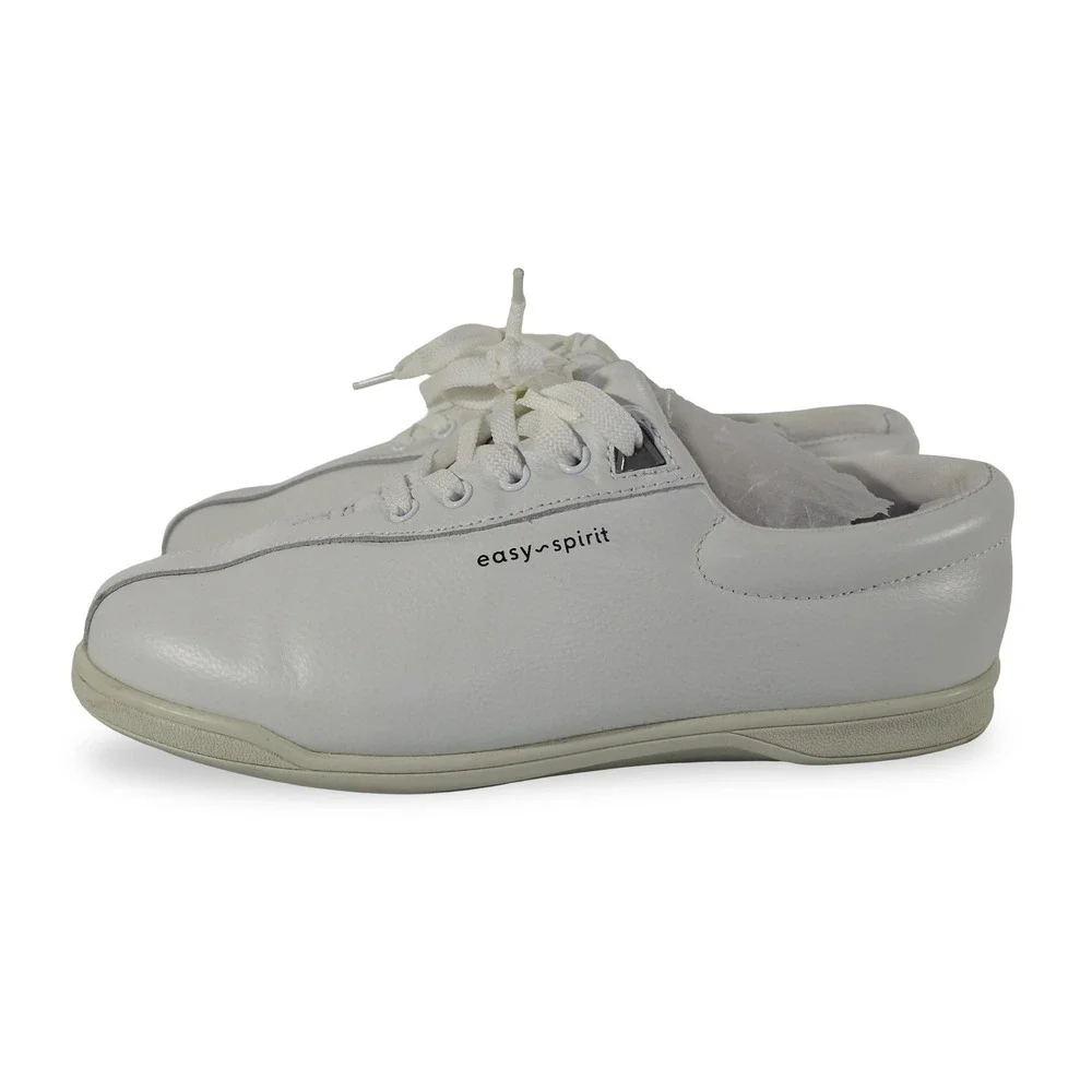 Easy Spirit AP1 Leather‎ Casual Sneakers Womens 9W White Walking Shoes ESAP1