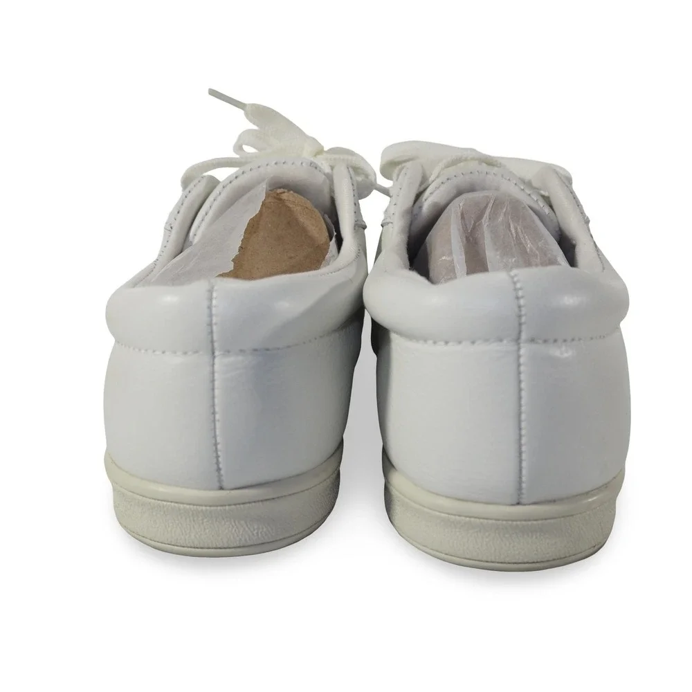 Easy Spirit AP1 Leather‎ Casual Sneakers Womens 9W White Walking Shoes ESAP1