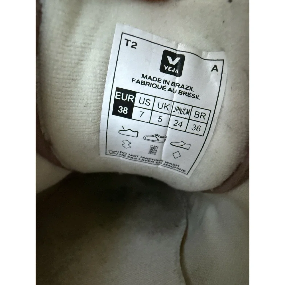 Veja Campo Nubuck Babe Pink Sneakers Trainers Size US 7 EU 38‎ Lace Up
