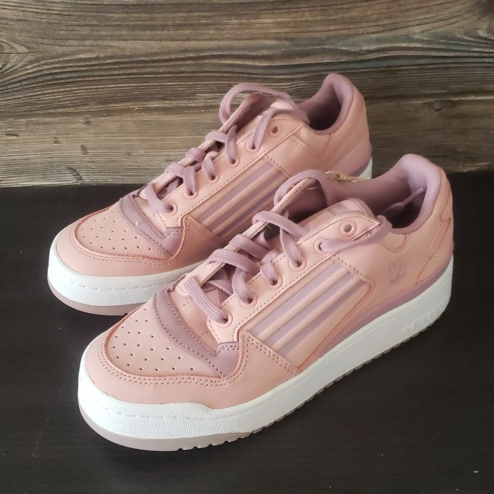New Adidas Forum Bold Pink Womens 6.5 Sneakers Streetwear Casual Everyday Sporty