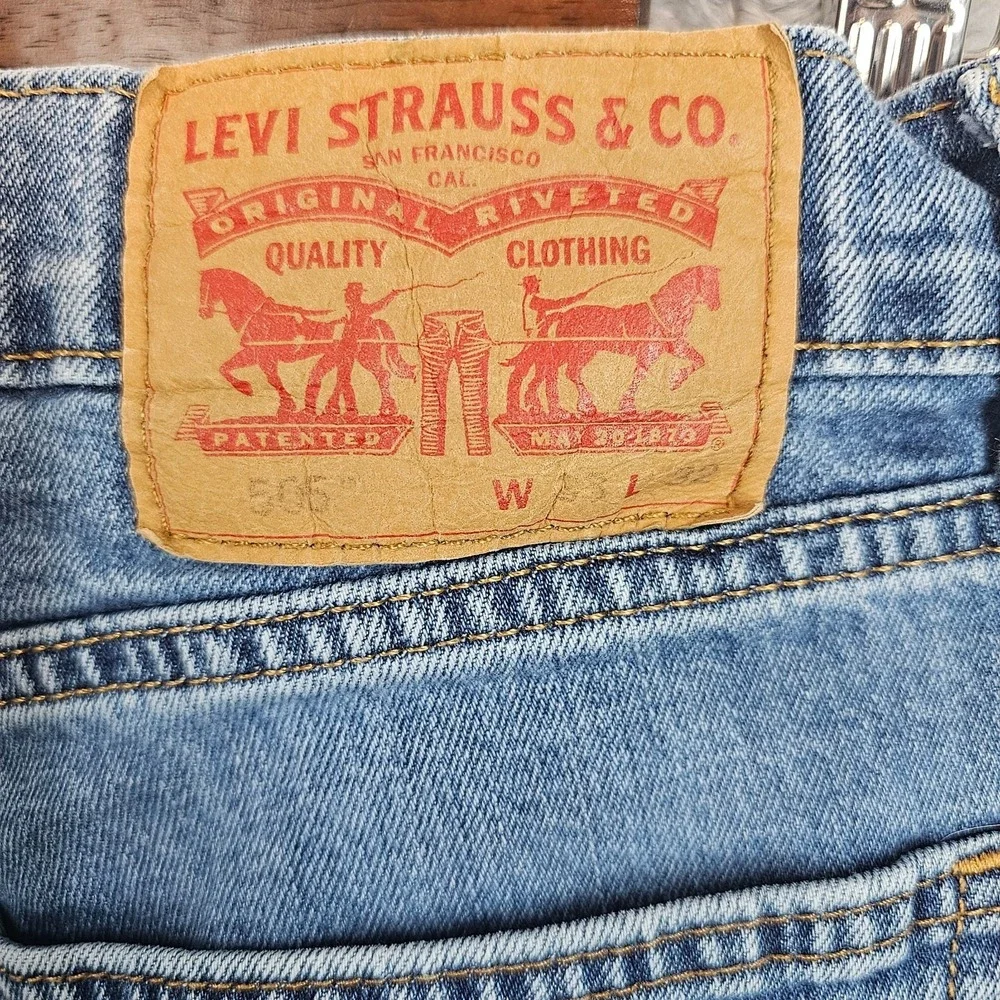 Levi's 505 Jeans Men's 33X32 Blue Straight Regular Fit