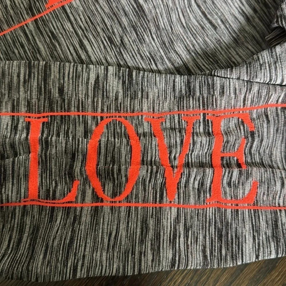 Riva USA Gray and Orange Activewear Leggings