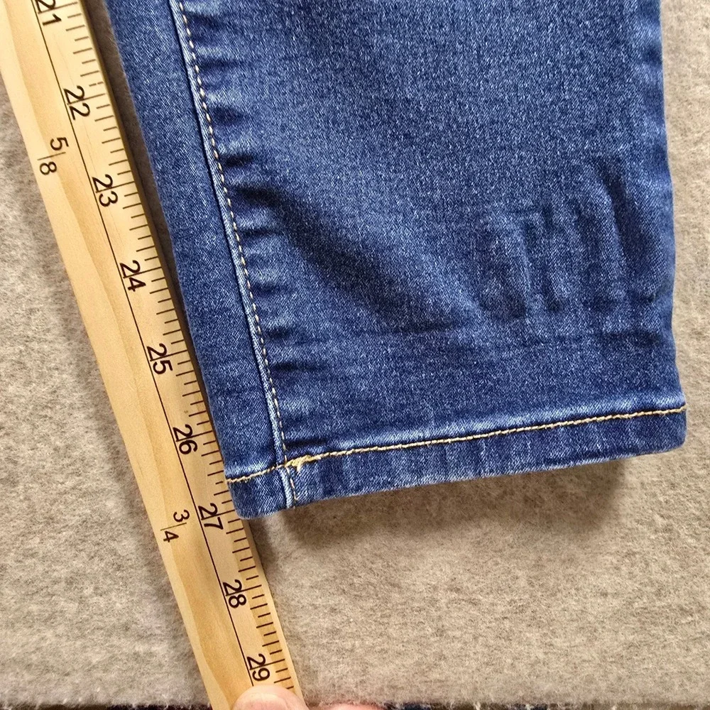 Curve Appeal Womens Skinny Jeans Size 14/32 Medium Wash High Rise Stretch Denim