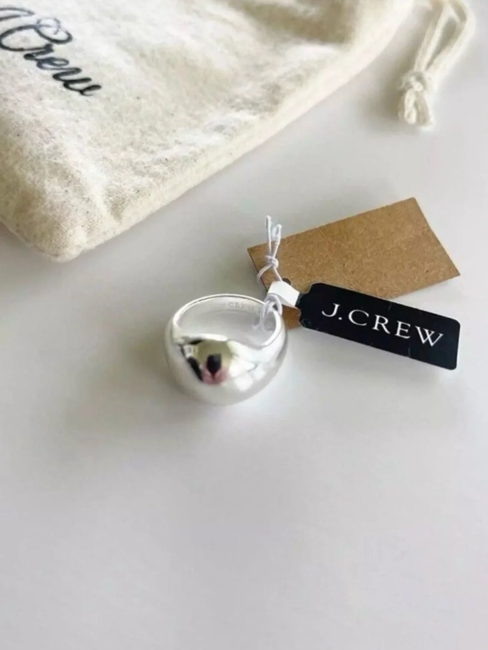 J.Crew Silver Ring Size 7‎