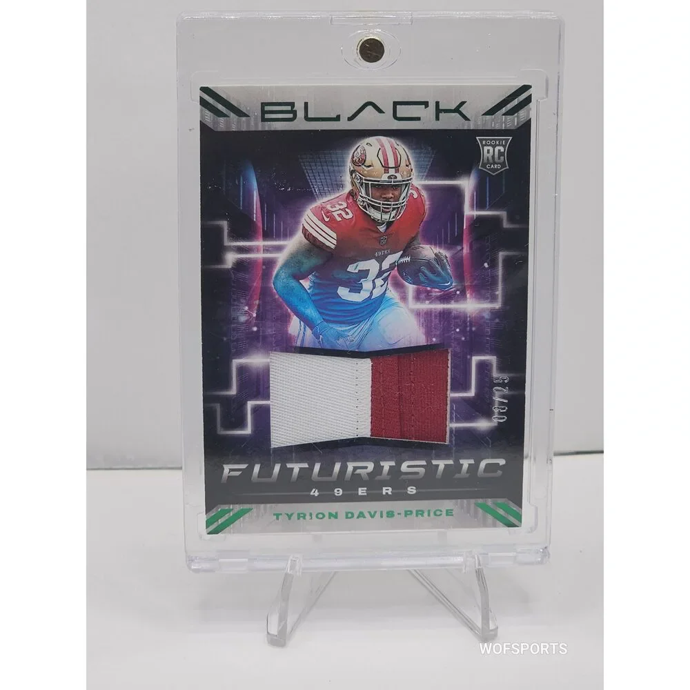 2022 Panini Black Futuristic Tyrion Davis Price #FUT-TDP San Francisco 49ers