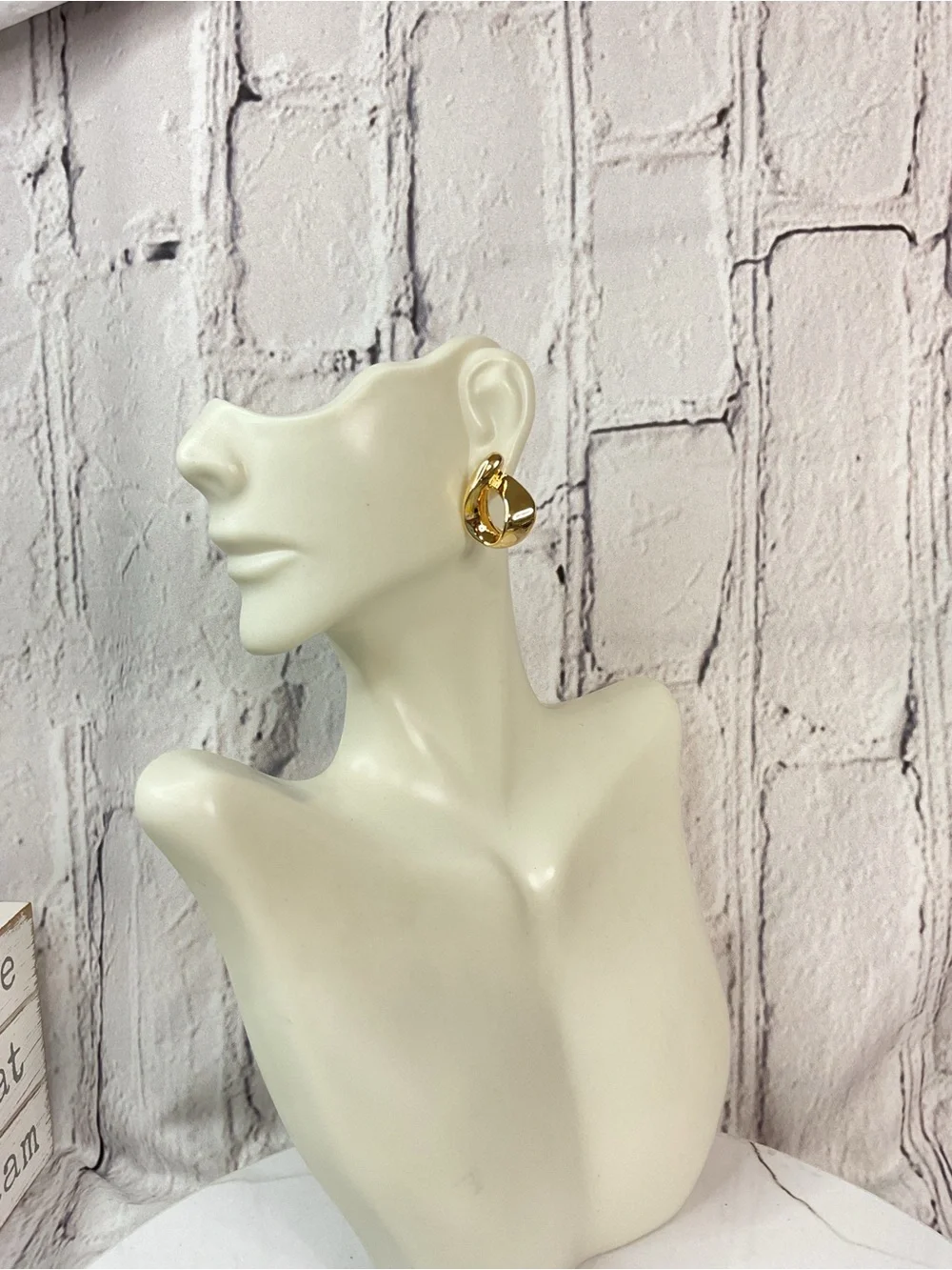 Anne Klein polished gold