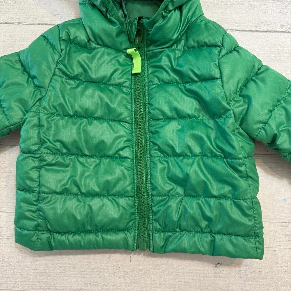 Primary kids baby green lightweight puffer jacket‎ 0-6 months