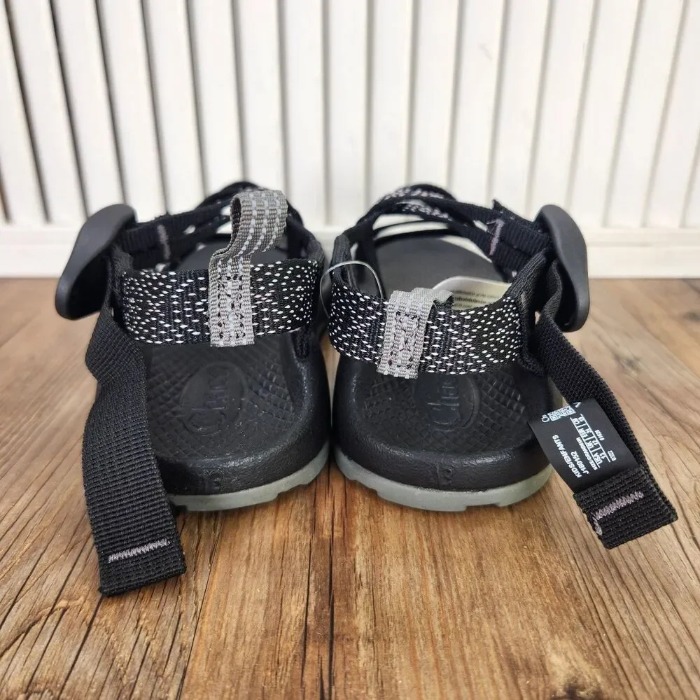 Chaco ZX1 Ecotread Hugs and Kisses Kid 13M Black Pink Strappy Adjustable Sandals