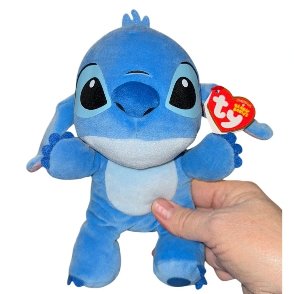 Disney Stitch Beanie Babies Plush Toy Blue Alien‎ Character Collectible