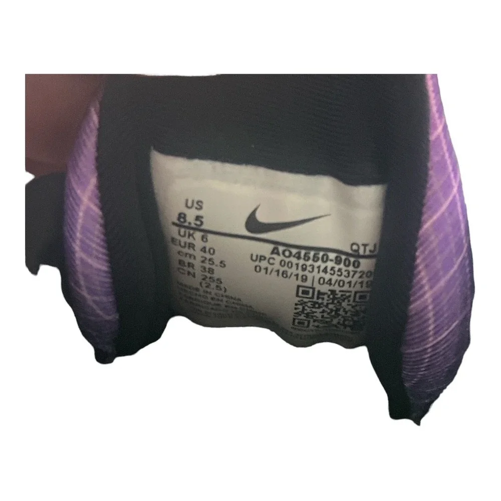 NIKE VAPORMAX womens 8.5 purple RIB-3‎